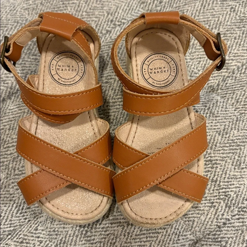 Whim + Wander by Sweethoney leather sandals size 6